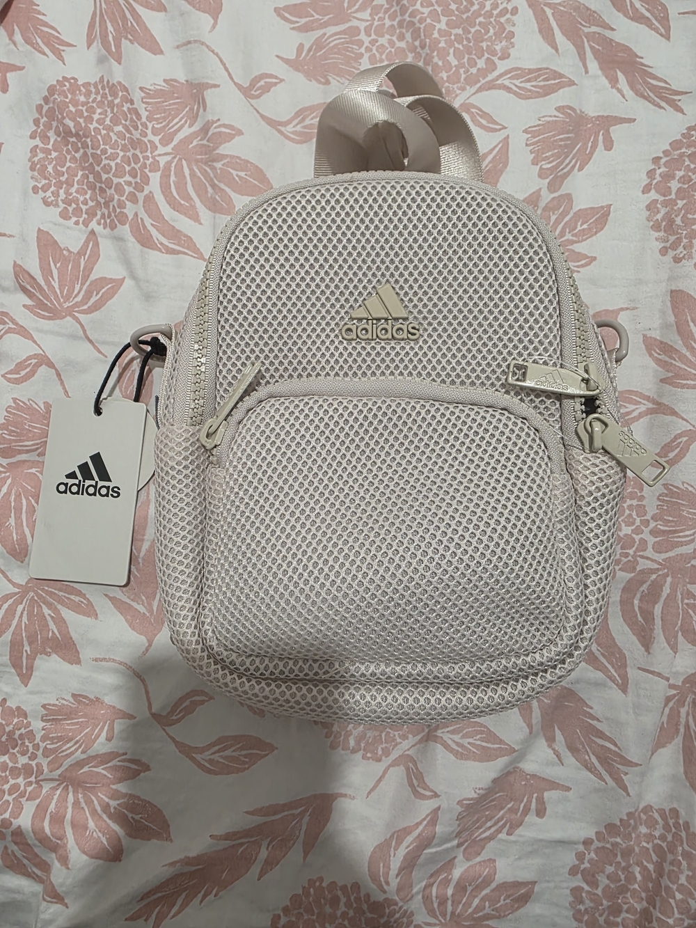 adidas Women’s Mesh Mini Backpack - Light Pink